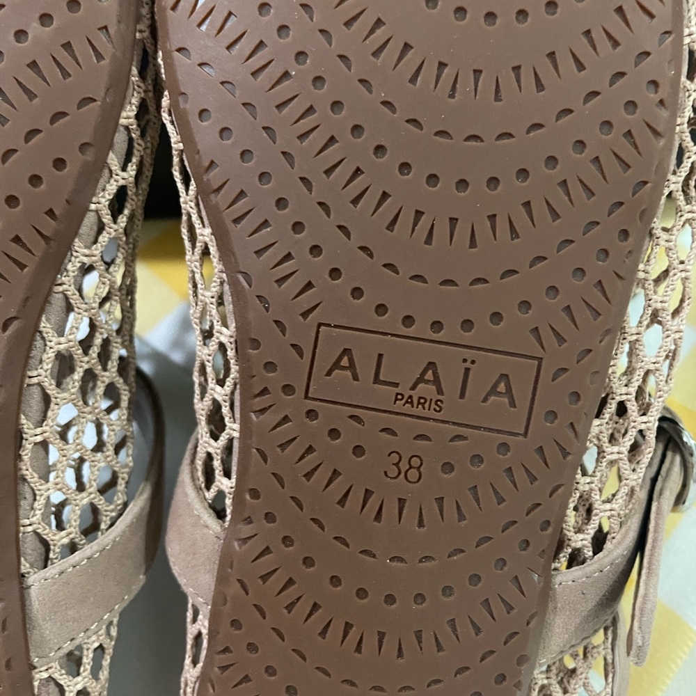 ALAIA Nude Mesh Mary Jane Flats - Picture 12 of 15